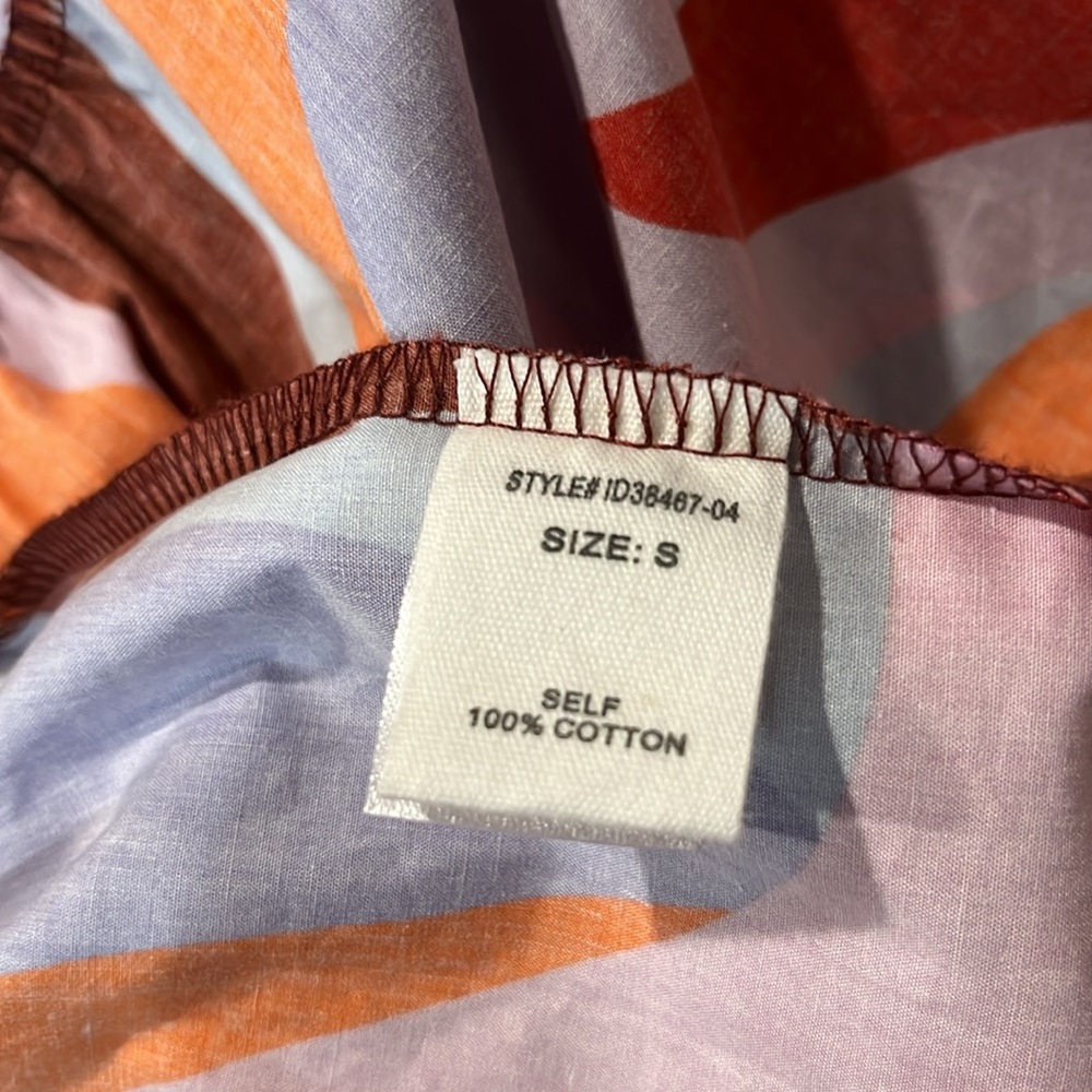 Peach Love multicolored tiered maxi‎ dress, size small - Picture 13 of 14